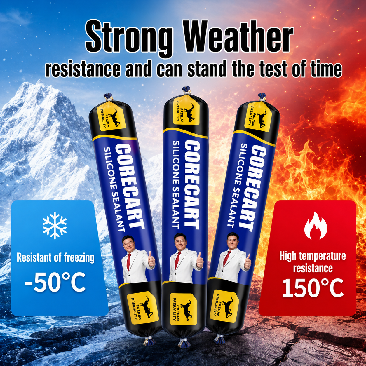 Waterproof Silicone Sealant, Instant drying